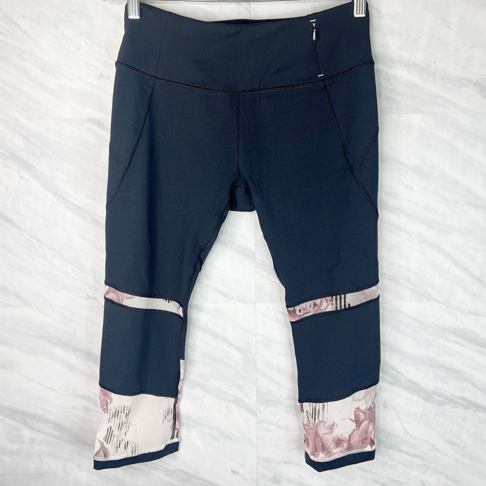 CALIA by Carrie Underwood Crop Floral Sheer Legging Medium
